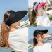 Fashion  Tennis Cap Wide Brim Visor Sun Plain Hat Adjustable Summer AntiUV  eb-15741130